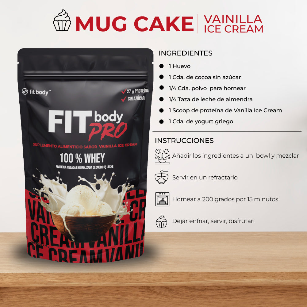 FITbody PRO Vainilla Ice Cream 100% Whey