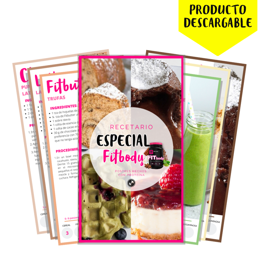 RECETARIO ESPECIAL POSTRES CON PROTEINA