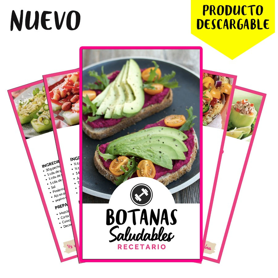 RECETARIO BOTANAS SALUDABLES