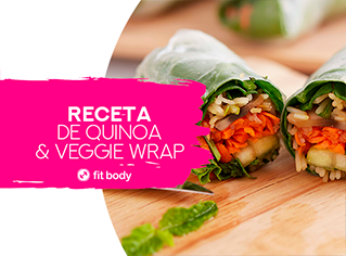 Receta Quinoa & veggie wrap